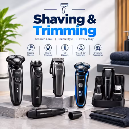 Promotional banner: Shaving and Trimming