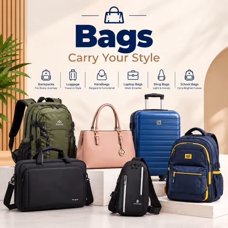 Promotional banner: Bags