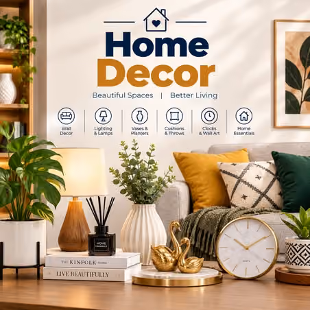 Promotional banner: Home Decor
