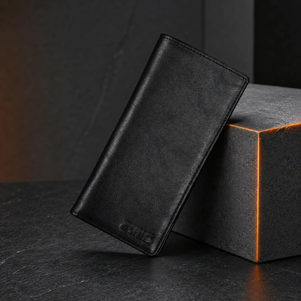 Zays Handcrafted Premium Eco-Friendly Leather Long Wallet for Mobile and Many things