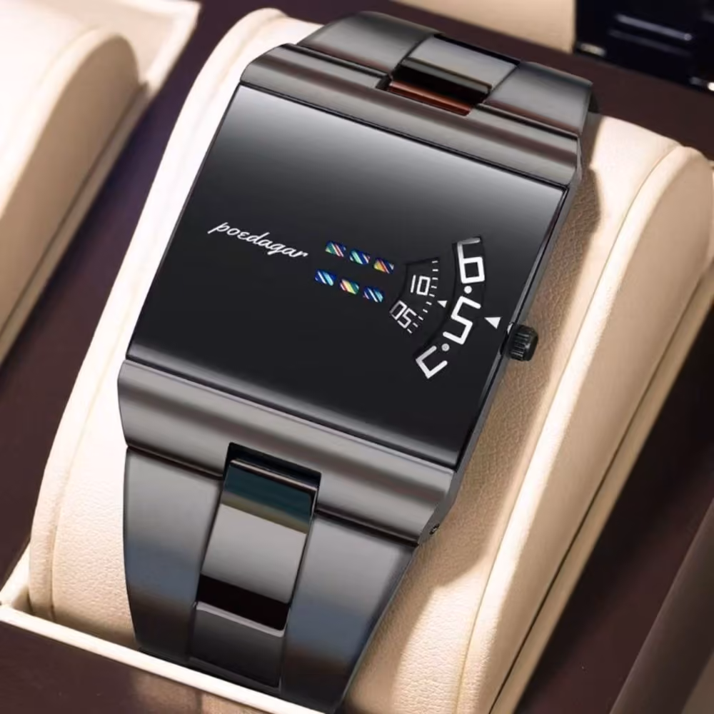 Poedagar 857 Fashions Quartz movement Original Men Wristwatch Waterproof Elegant Fashion Man Clock Stainless Steel Casual Men's Quartz Watches Reloj