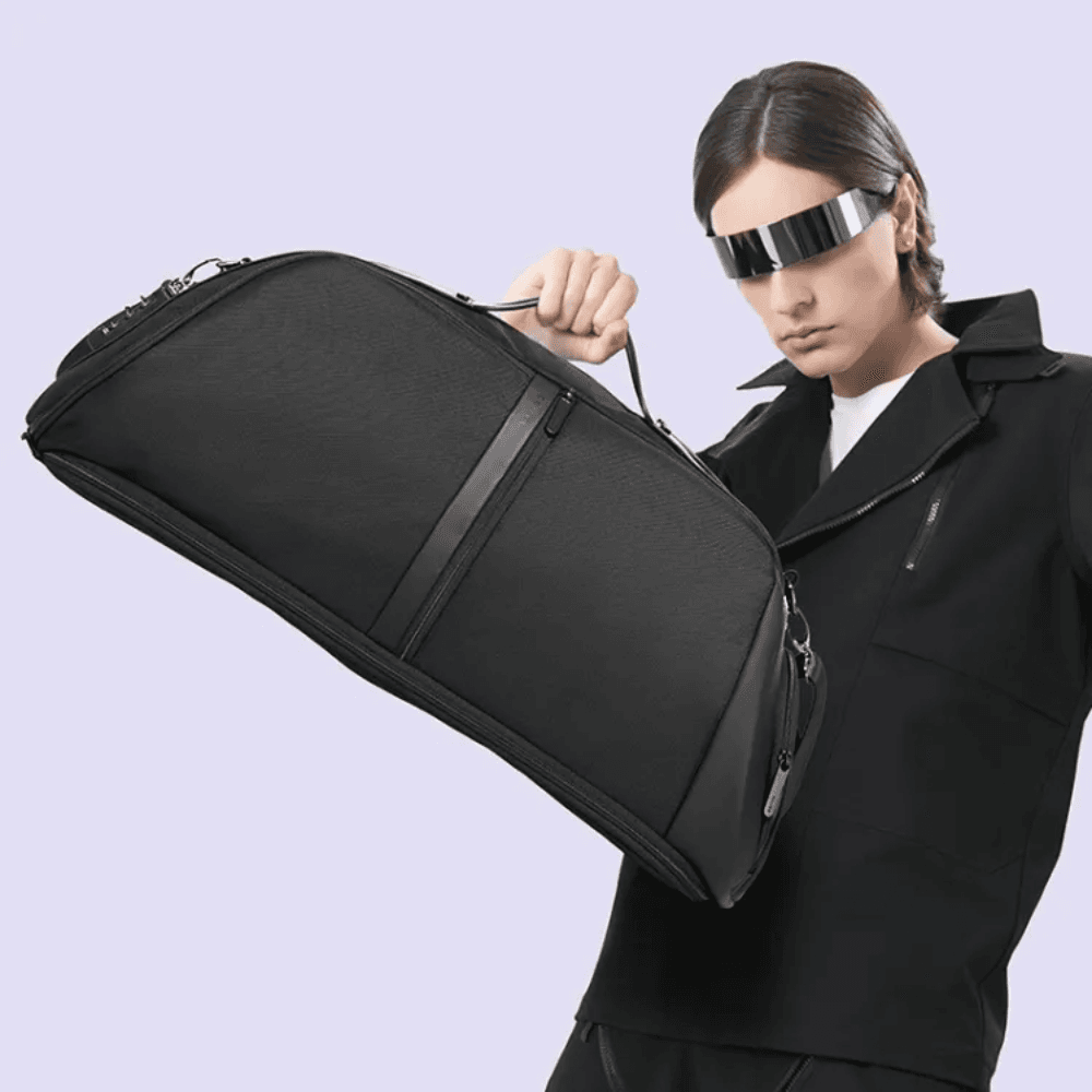BANGE BG-77178 Handheld Large Capacity Travel Bag Mens/Ladies Wet & Dry Gym Bag with Integrated Lock