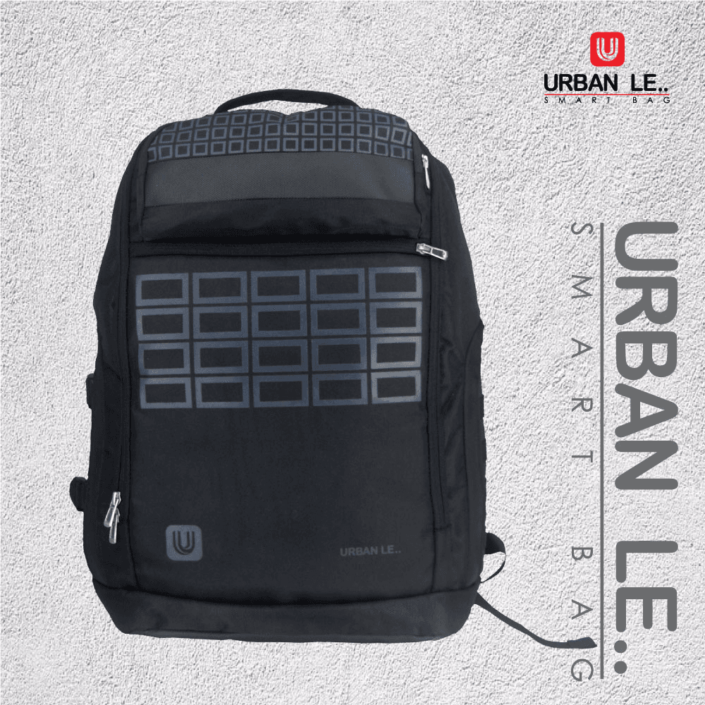 URBAN LE.. Water Resistant Backpack, Laptop Bag with rain cover