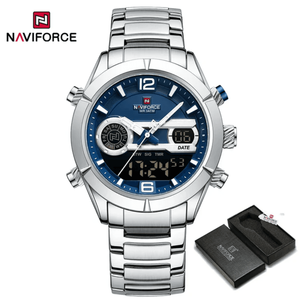 Naviforce NF9232 Dual Display Muti-functhion Sport Outdoor Original Design Watch for Men