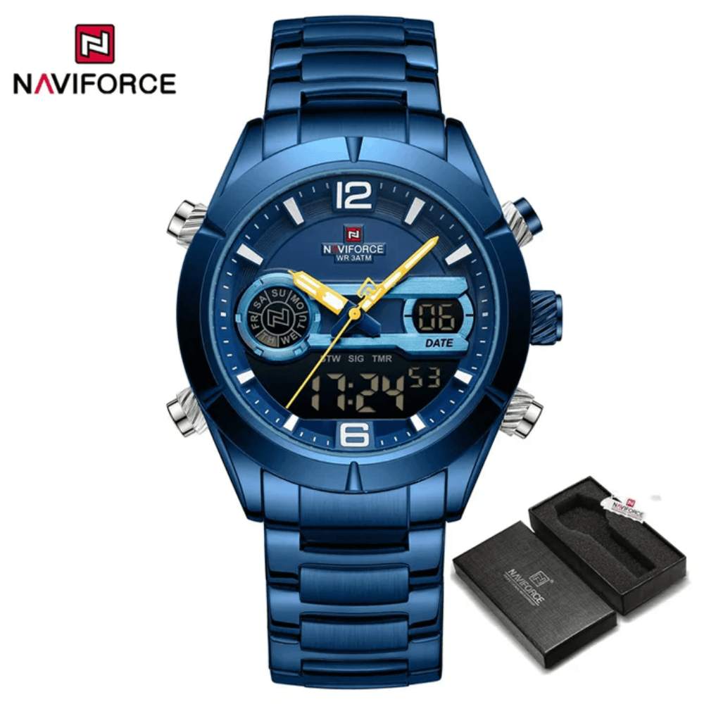 Naviforce NF9232 Dual Display Muti-functhion Sport Outdoor Original Design Watch for Men