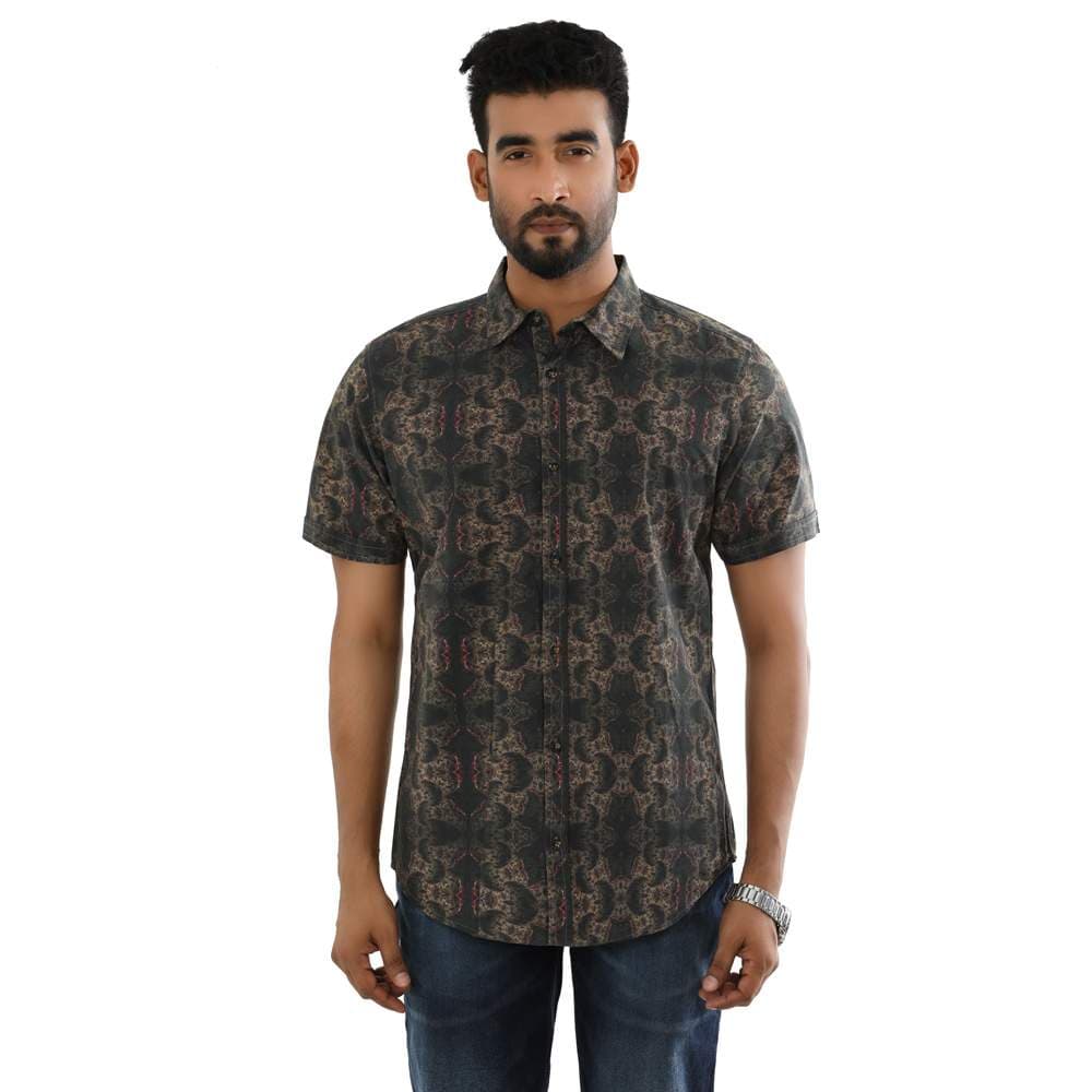 MENS SHORT SLEEVE CASUAL SHIRT