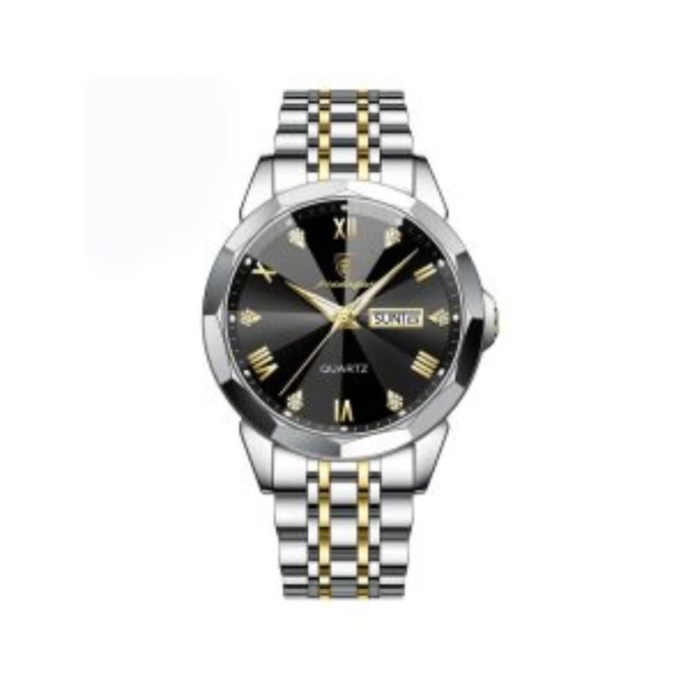 Poedagar 810 Luxury Watch For Men Waterproof Calendar Luminous Steel Band Wrist Watch Fashion Business Quartz