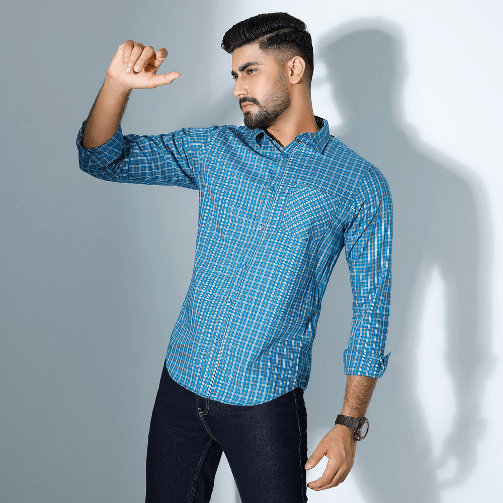 MENS FULL SLEEVE CASUAL SHIRT - REGULAR FIT