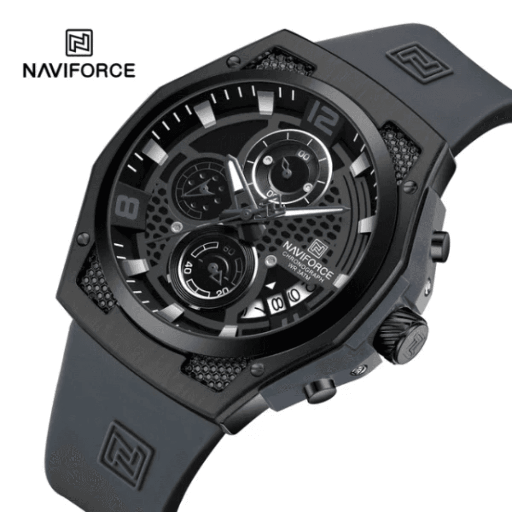 NAVIFORCE 8051 Casual Fashion Multifunction Quartz Chronograph Luminous Wrist Watch for Men