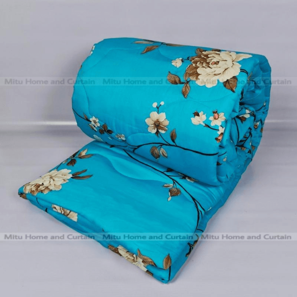 Comforter King size Exclusive Comforter with full cotton fabric 84*90 inch European cube style (1pcs Box)