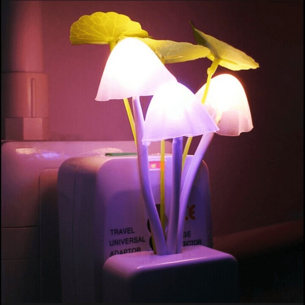 Automatic LED Sensor Mushroom Lamp / Mushroom Night Light Lamp