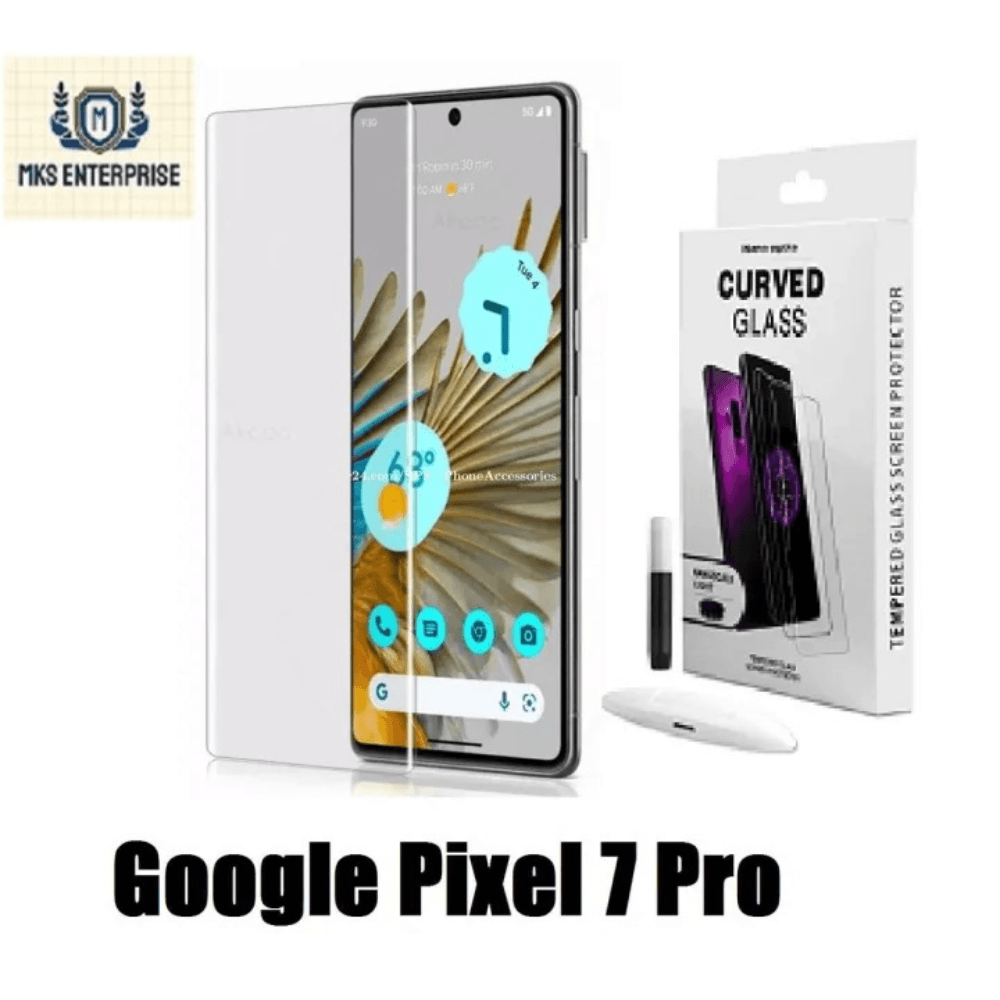 Google Pixel 7 Pro Full HD Curved Edge Liquid UV Tempered Glass Screen Protector