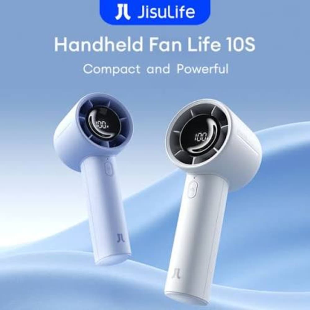 JisuLife Handheld Fan Life10S – 5000mAh Rechargeable Portable Fan
