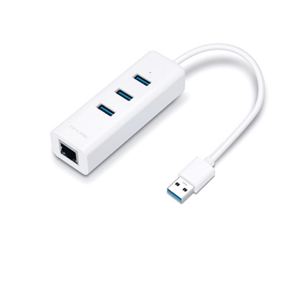 USB 3.0 3-Port Hub & Gigabit Ethernet Adapter 2 in 1 USB Adapter