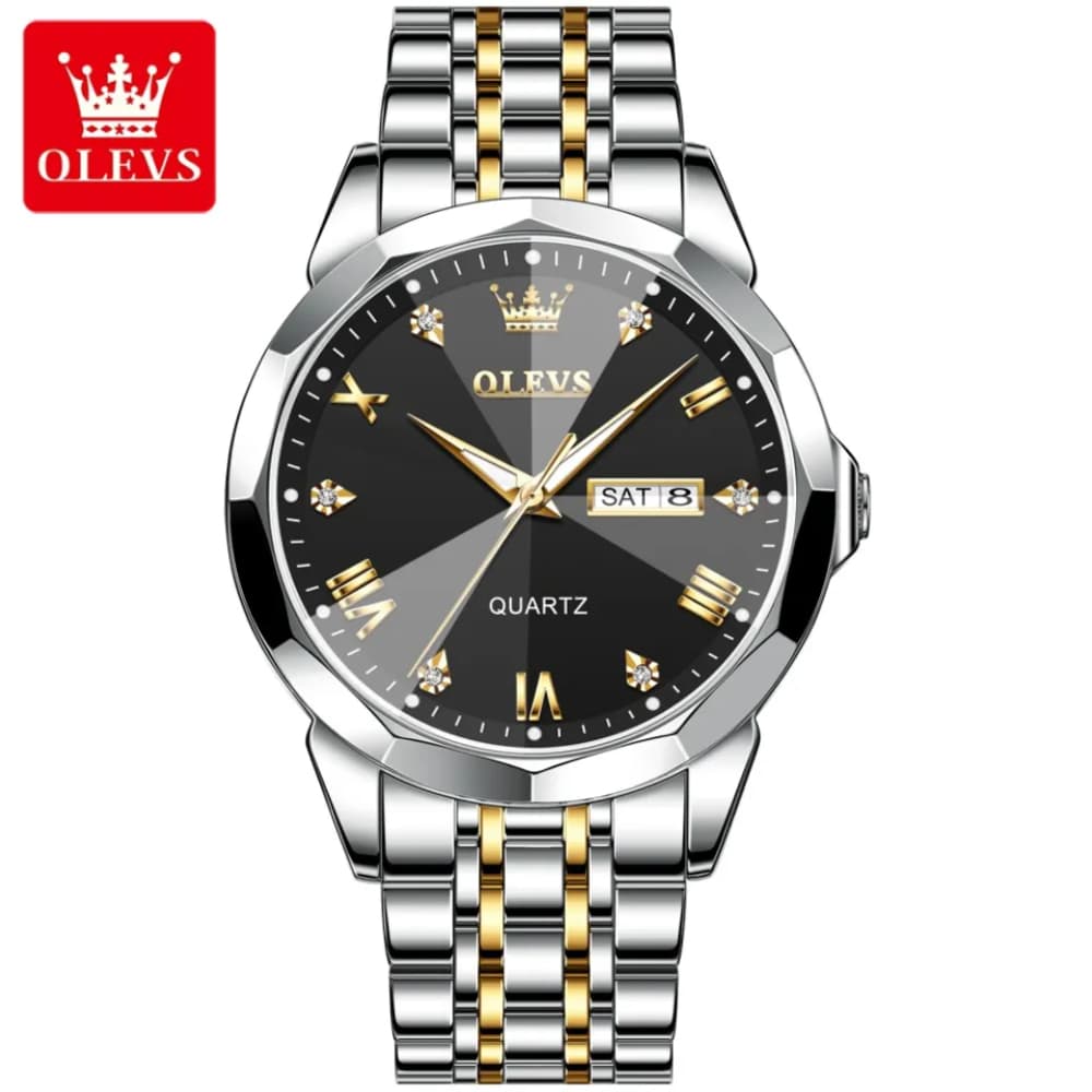 Olevs 9931 Stainless Steel Top Brand Quartz Fashionable Wrist Watch For Men