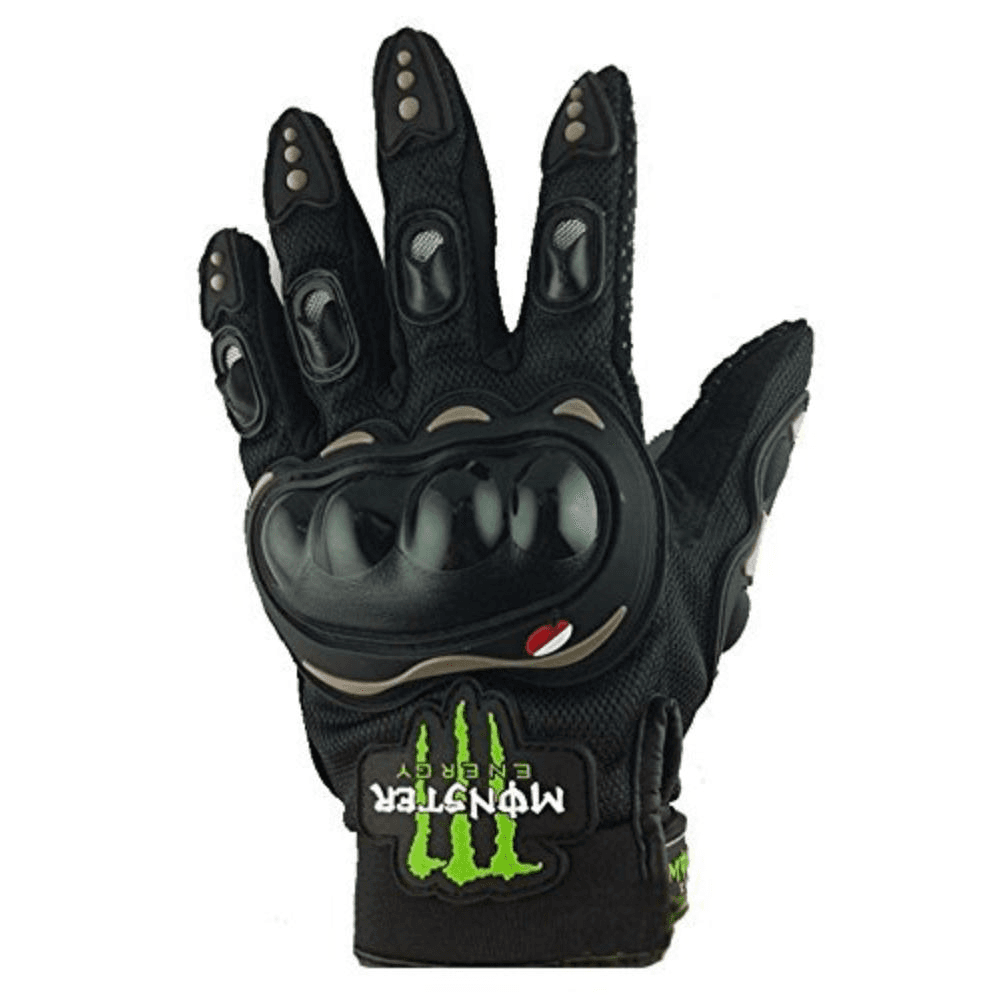 Monster Energy Hand Gloves With Finger Touchscreen - Black Color