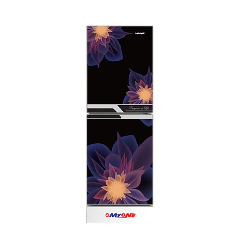MyOne 175L Bottom Mount Refrigerator (MY-1G5G) ELEGANT MAGNOLIA BLACK MATCH