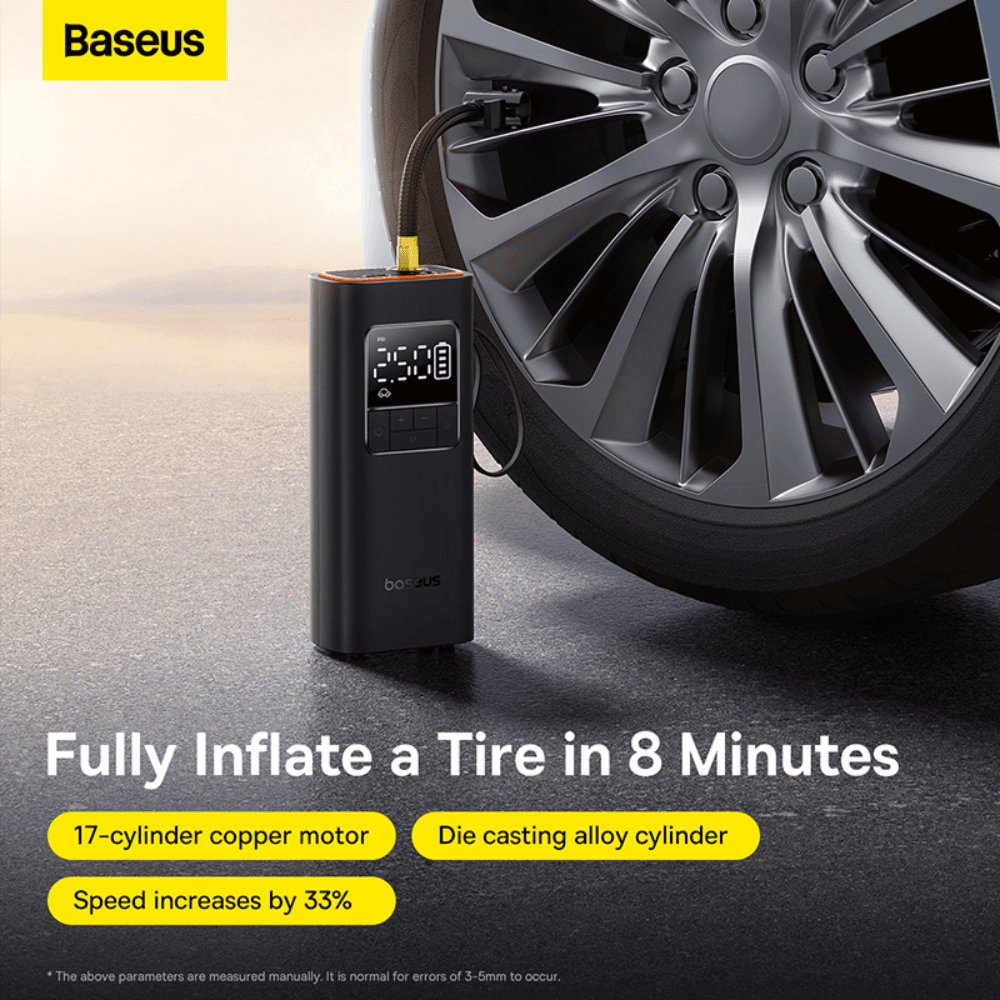 Baseus Inflator Super Mini Pro Series 4000mAh Wireless Car Tire Pumper Inflator