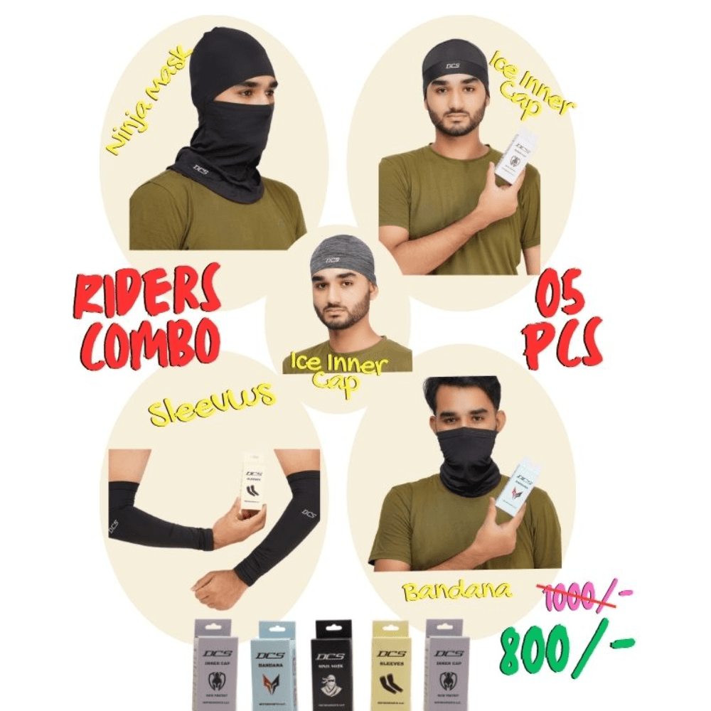 Pro Combo Pack Sleeves-Bandana-Ninja Mask-Inner Cap