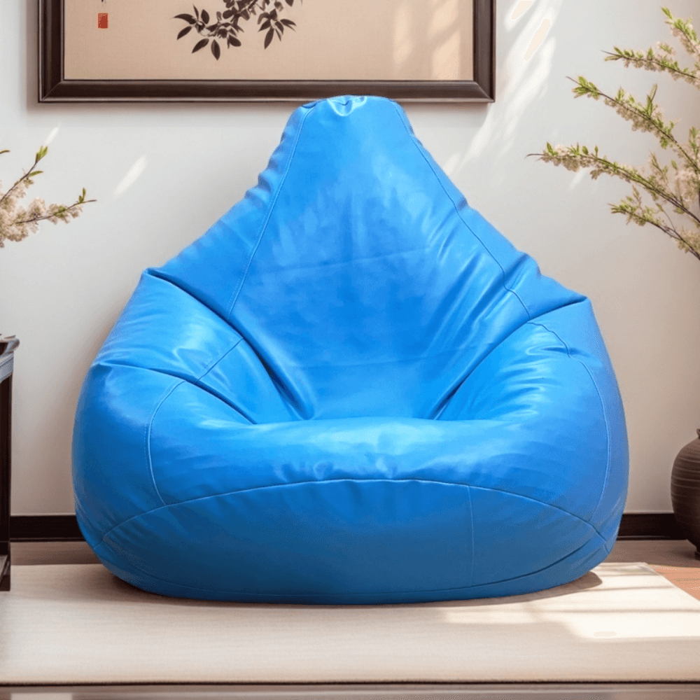 LAZY DUDE XXL Slim Fit Multiple Shaped Lazy Bean Bag - Color Sky Blue