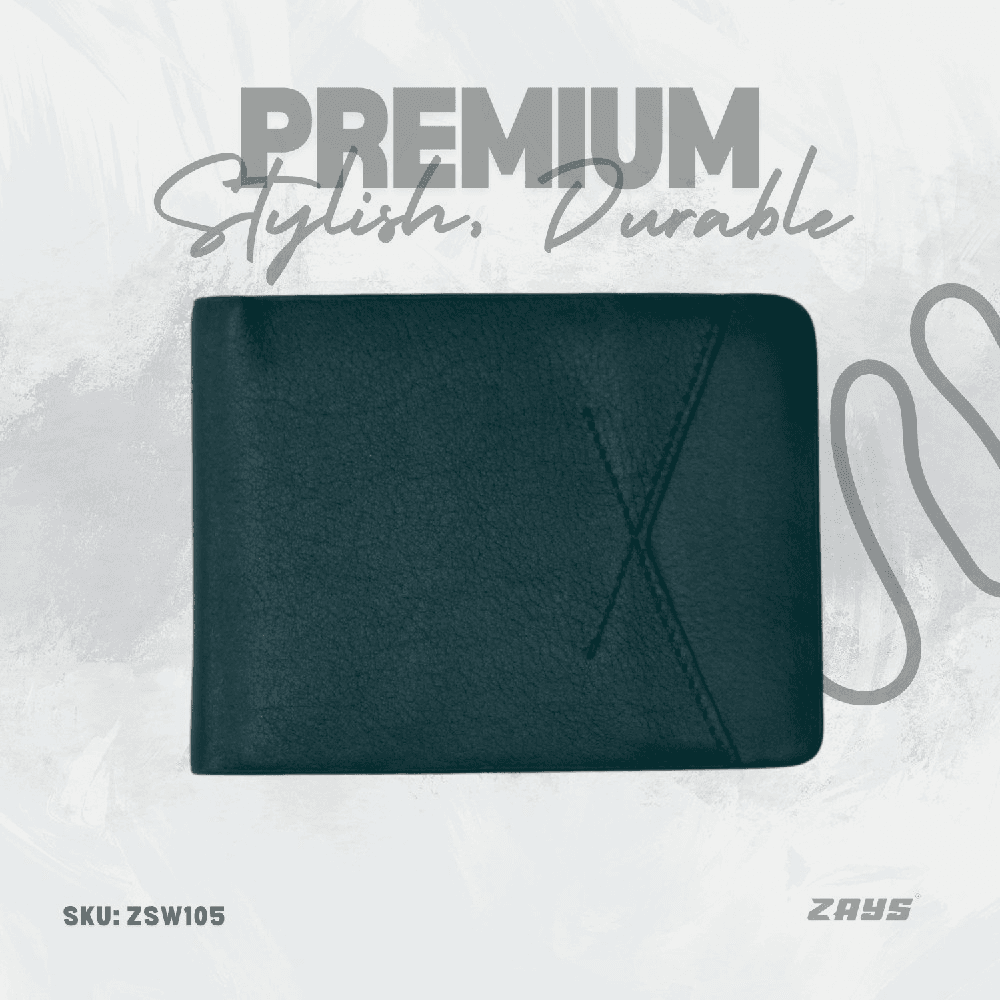Zays Handcrafted Premium Eco-Friendly Leather Bifold Wallet – Slim, Durable & Stylish Short Wallet for Unisex – Top-Grain Leather, Compact & Lightweight