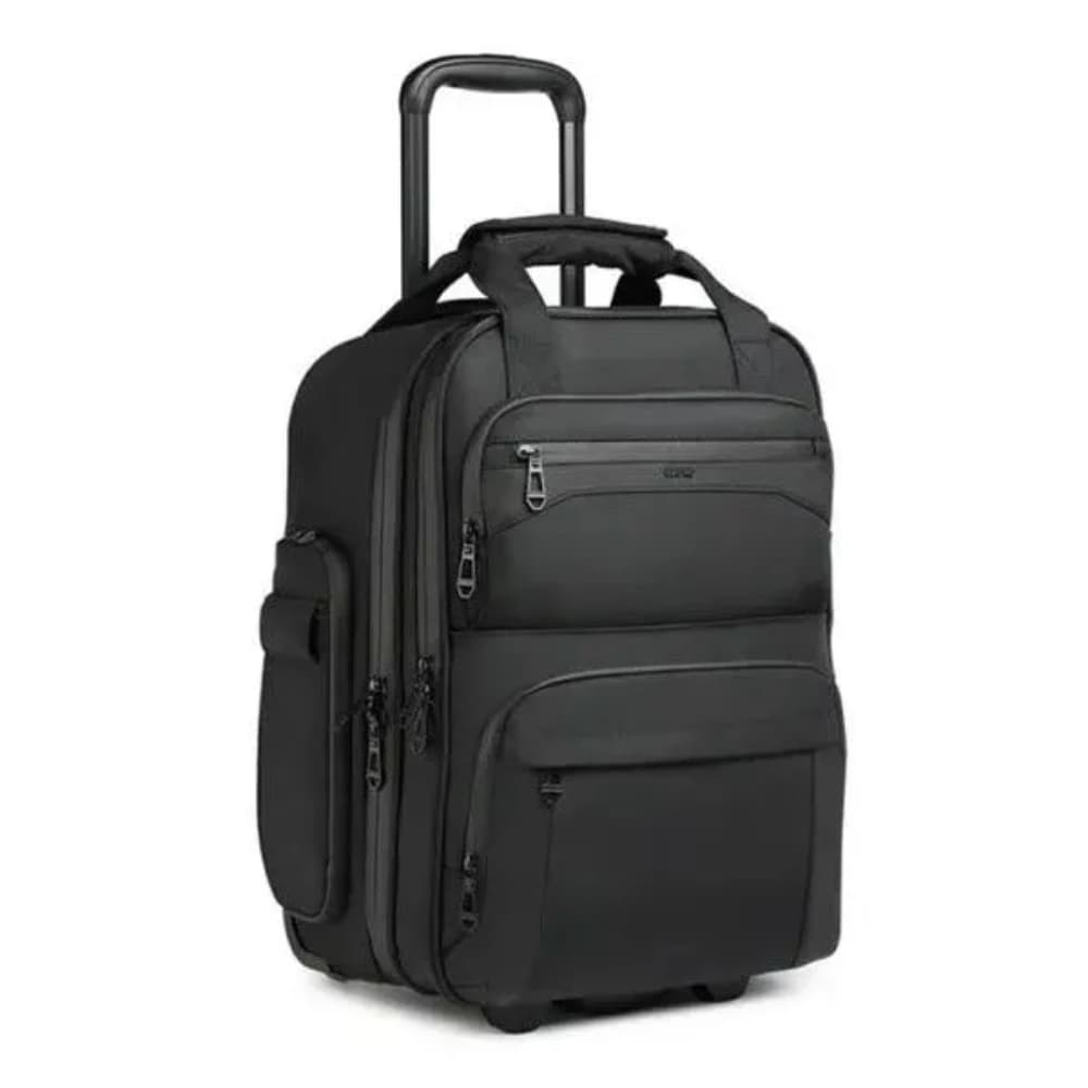 OZUKO 9699 Luxury Trolley Anti-theft lock Bag 18 INCH Underseat Carry On Bag with Wheels