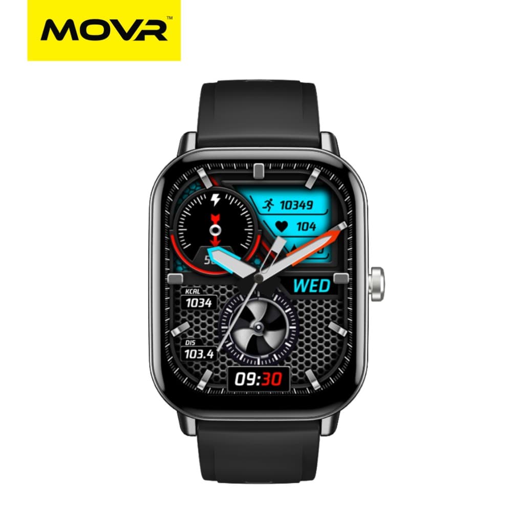 MOVR GenFit 2, 2.01 HD Display, AI Assistant Complete Health Suit Tracking Smart Watch