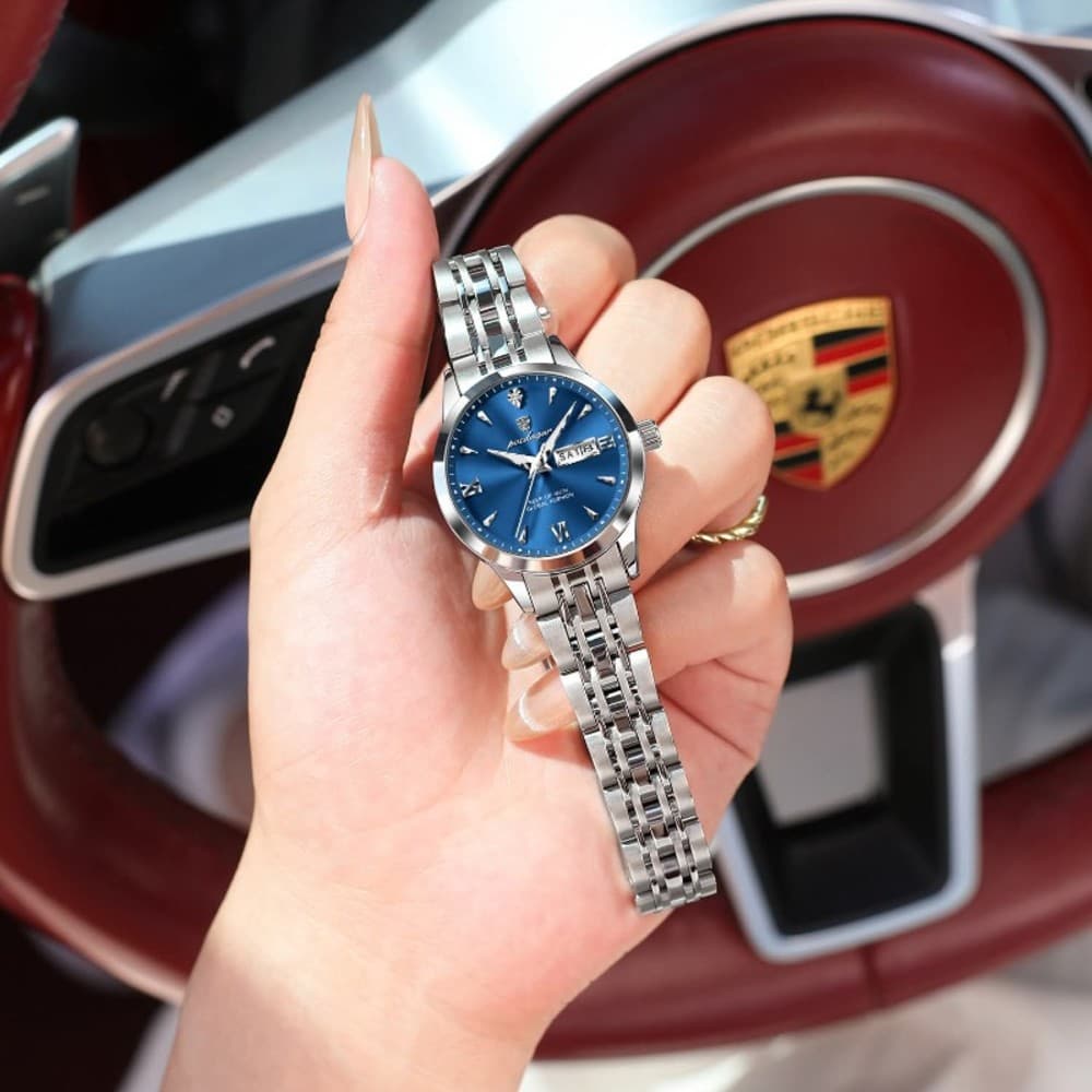 POEDAGAR 504 Luxury Women’s Quartz Watch – Waterproof, Luminous, Date and Week