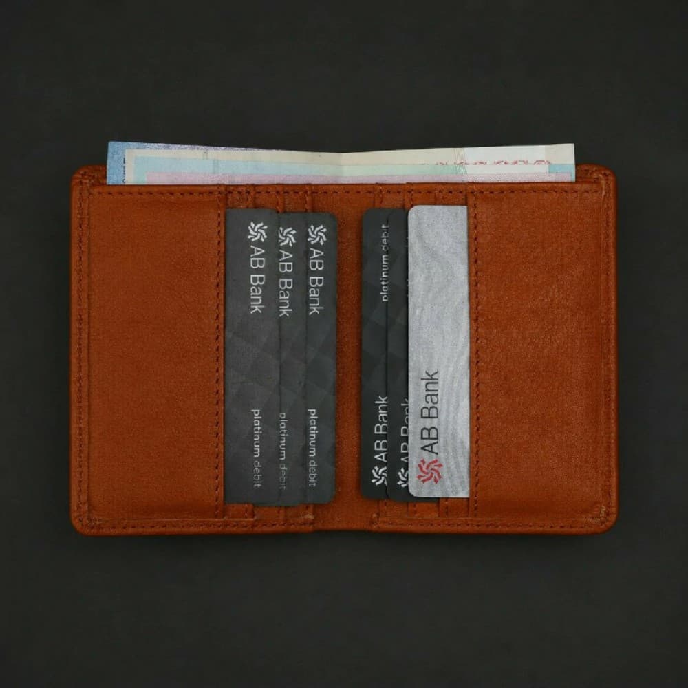 Zays Handcrafted Premium Leather Super Slim Card Holder Mini Wallet