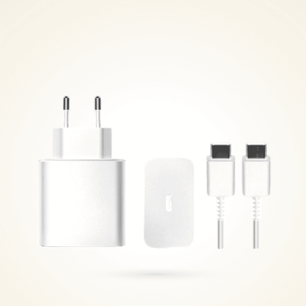 Samsung 45w PD Power Adapter with Type-C Cable 2 Pin (EP-T4510) White