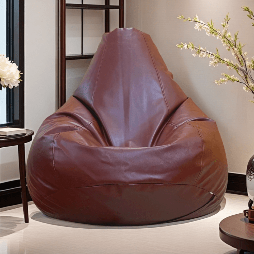 LAZY DUDE XXXL Water Drop Shaped Lazy Bean Bag - Color Chocolate