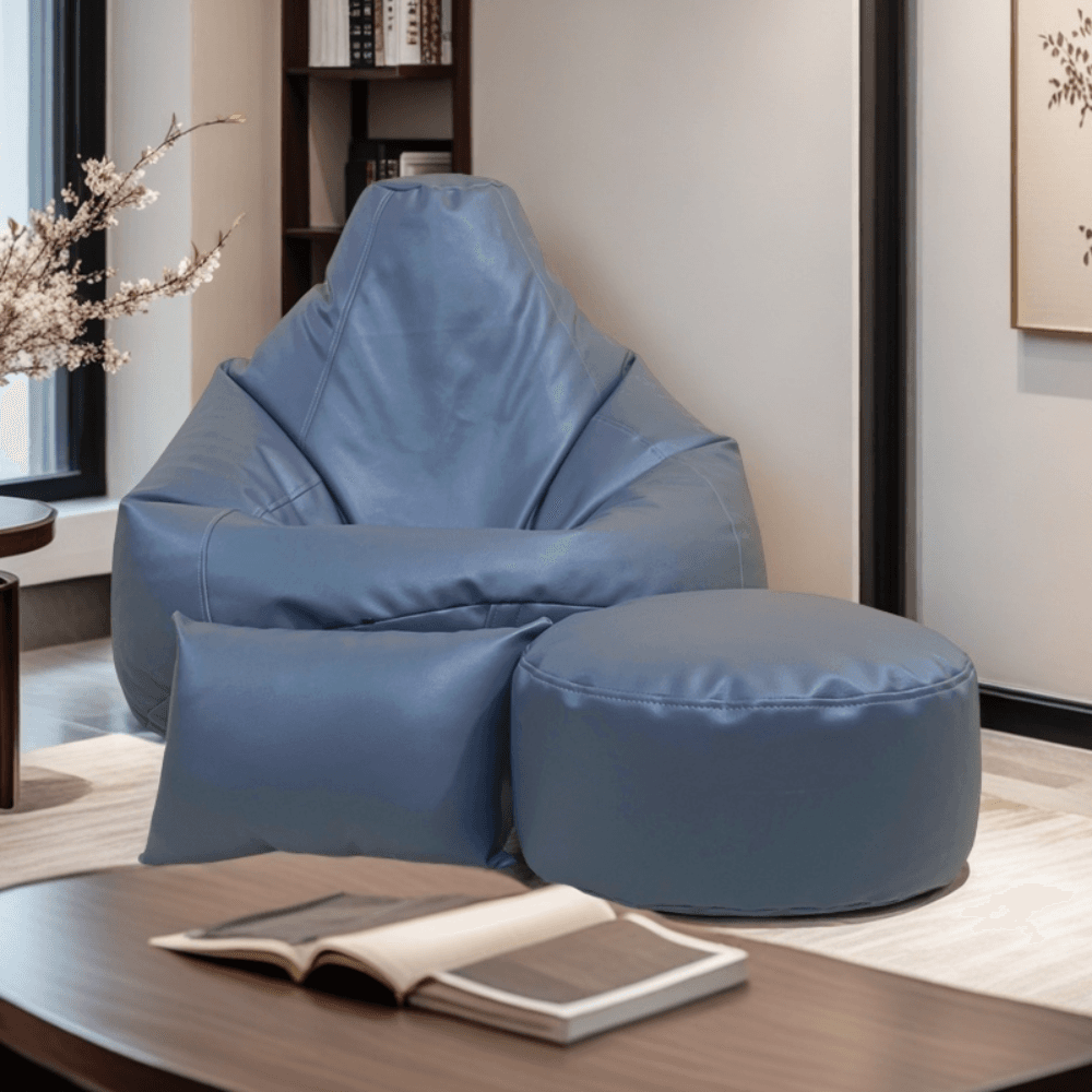 LAZY DUDE XXL COMBO Slim Fit Multiple Shaped Lazy Bean Bag - Color Ash