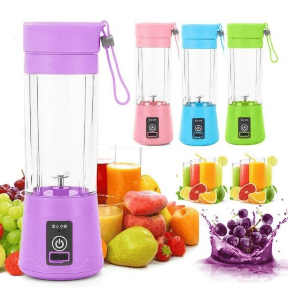 380ML Portable Juicer USB Rechargeable Fruit Vegetable Smoothie Blender Multi functional Juice Cup