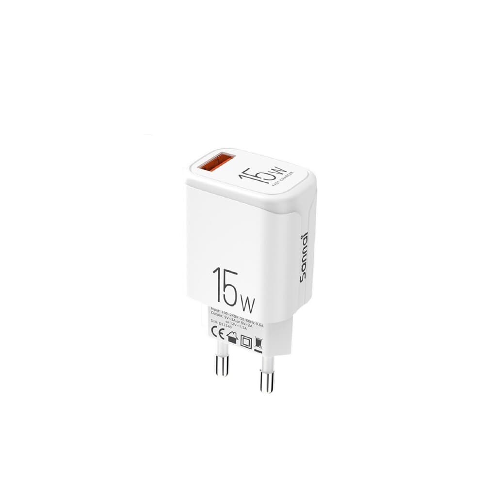 Sannai W-15 | 15W Multi-Protocol Fast Charger (Type B Cable)
