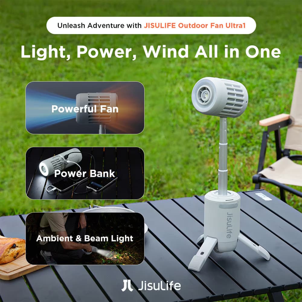 JisuLife Outdoor Fan Ultra1–The Ultimate Portable Cooling Solution