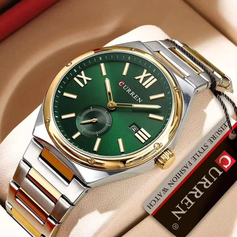 CURREN 8471 New Luxury Stainless Steel Luminous Calendar Men's Fashion Quartz Watch
