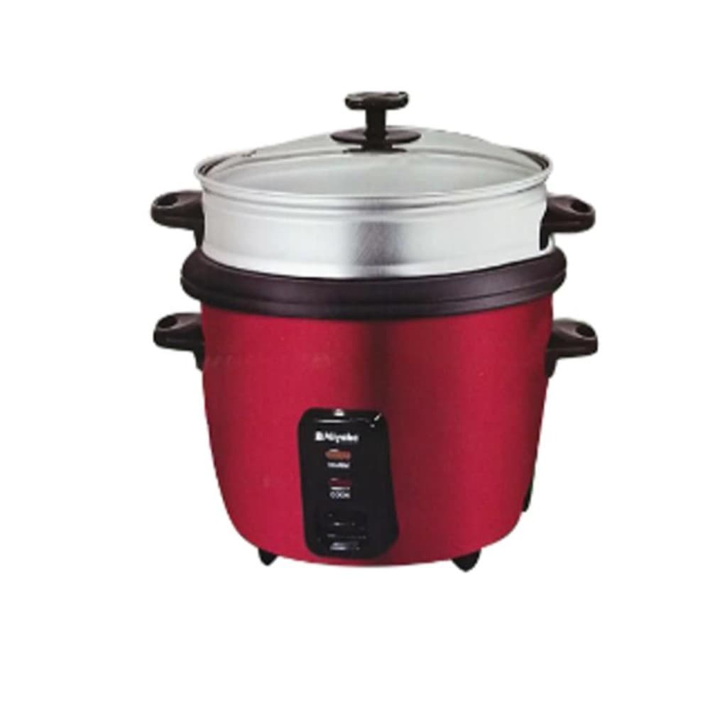 Miyako 1.2 Liter Double Pot Rice Cooker, Small Size (MRC-512 YLD) 800 Watt