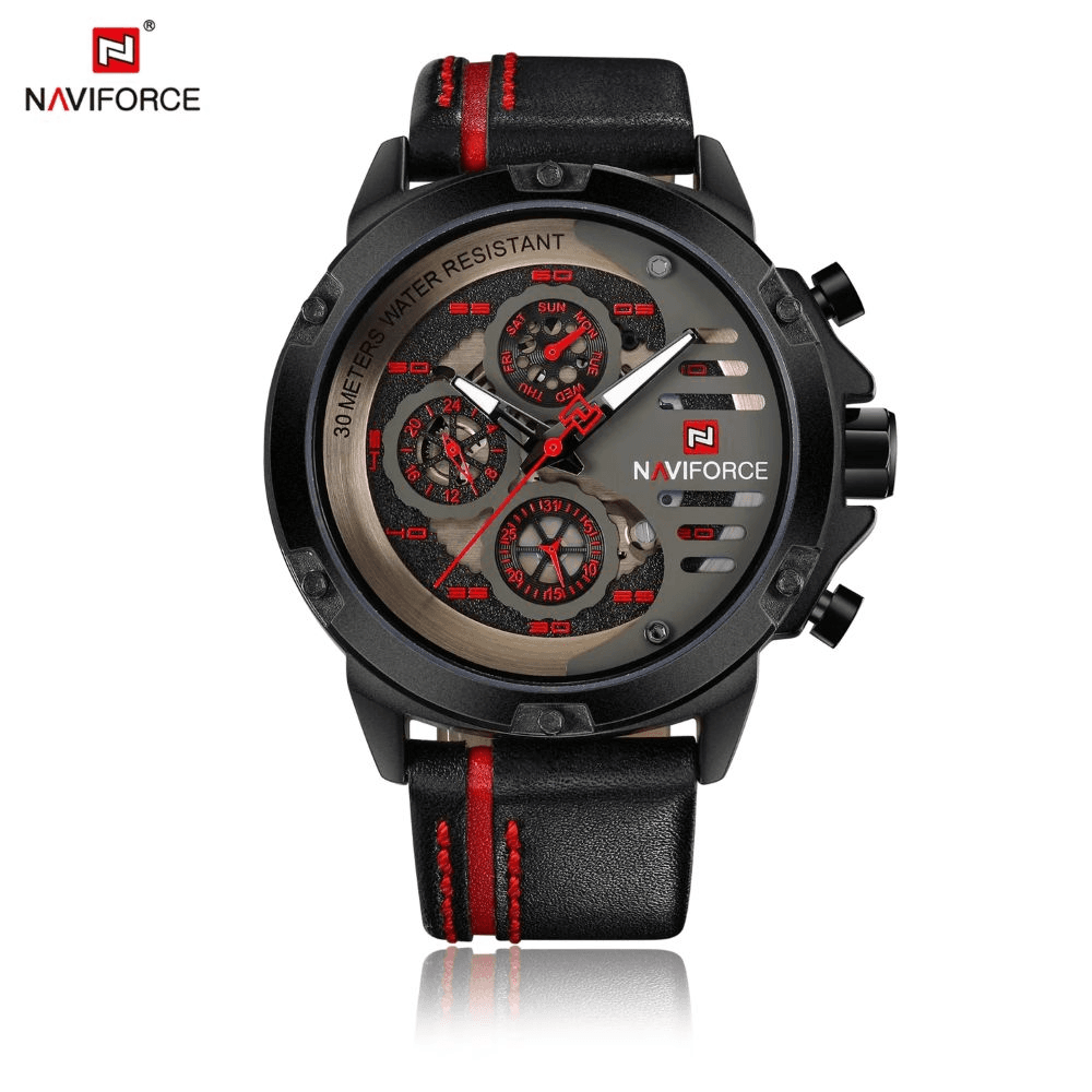 NAVIFORCE NF9110 Calendar Clock Wristwatch Sport Military Watches for Men