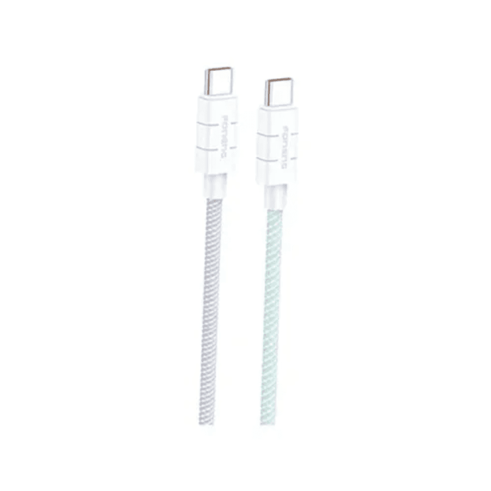 FONENG (XS02) 1.2M Braided Cable 60w & PD 27W Fast Charging Cable Type-C to Lightning- White