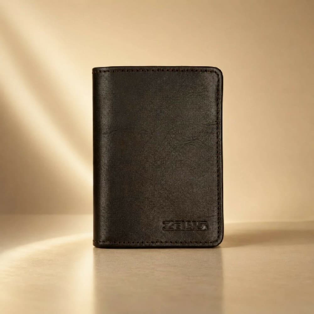 Zays Handcrafted Premium Leather Super Slim Card Holder Mini Wallet