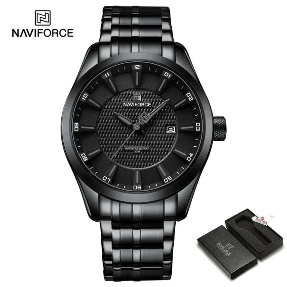 NAVIFORCE 8032 New Design Men Luxury Watches Simple Fashion Wristwatch Casual Male Quartz Stainless Steel Strap Clock Reloj Hombre