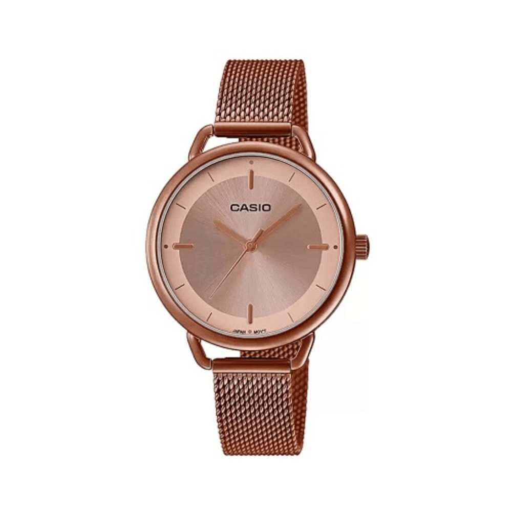Casio Enticer Analog Rose Gold Dial Women's Watch - LTP-E413MR-9ADF