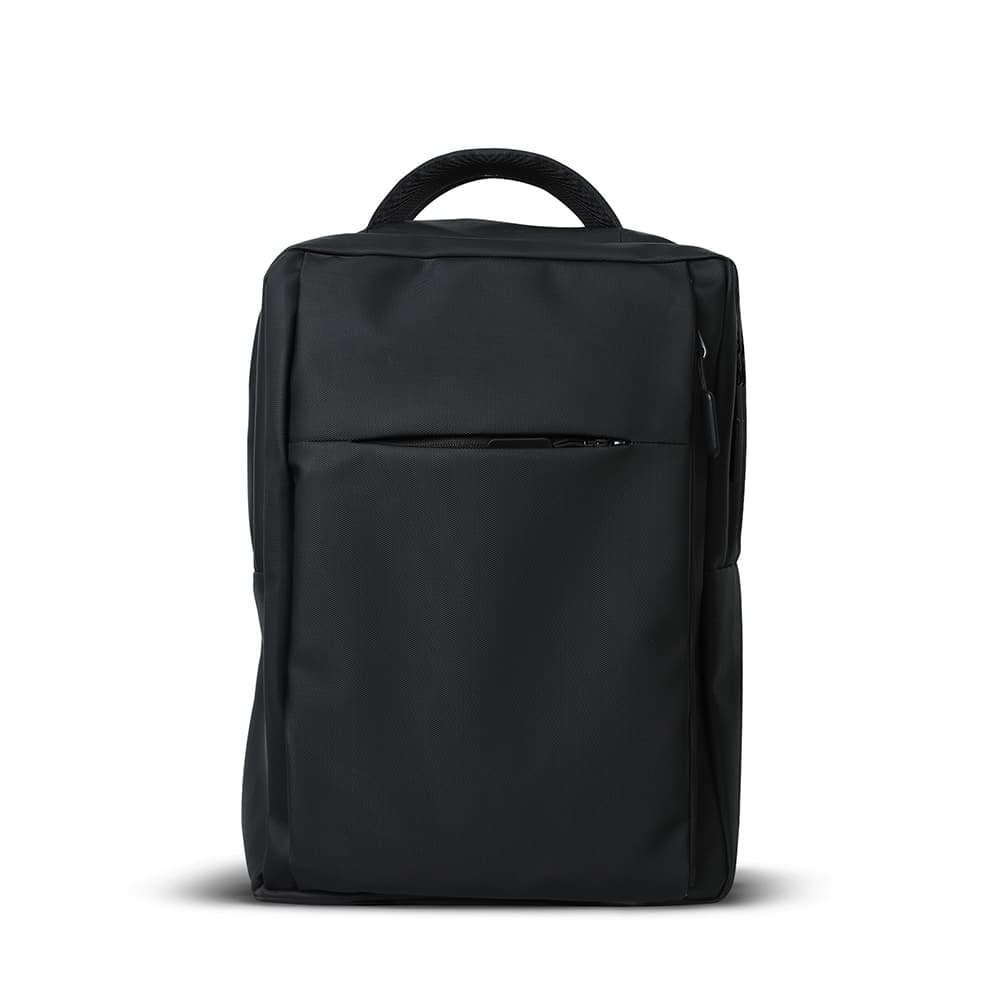 Urban Minimalist Laptop Backpack – Sleek Water-Resistant Commuter Bag (Matte Black) SBH17