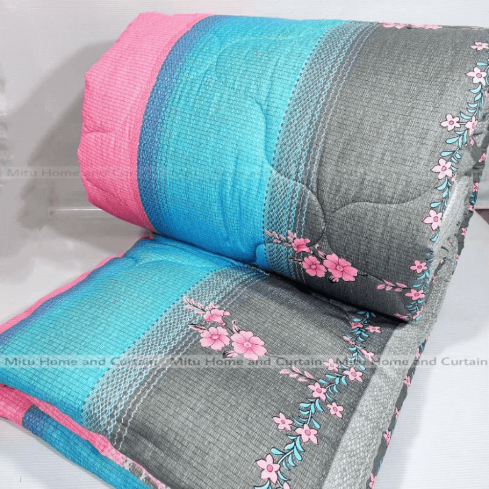 Comforter King size Exclusive Comforter with full cotton fabric 84*90 inch European cube style (1pcs Box)
