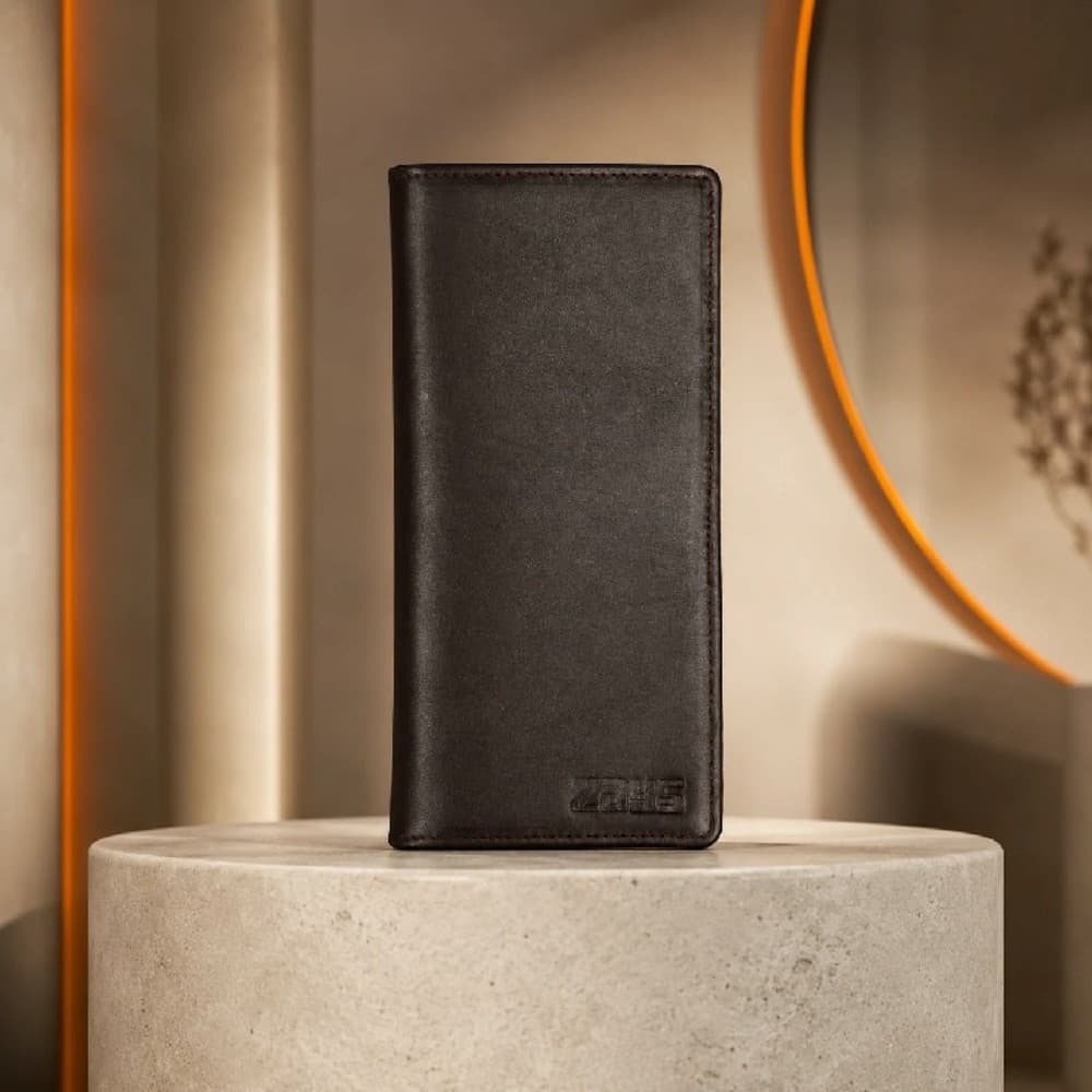 Zays Handcrafted Premium Eco-Friendly Leather Long Wallet for Mobile and Many things