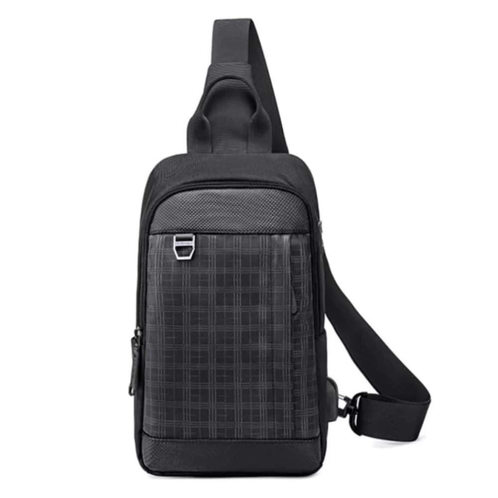 Golden Wolf GXB00124 Crossbody Chest One Shoulder Waterproof Backpack Bag With USB
