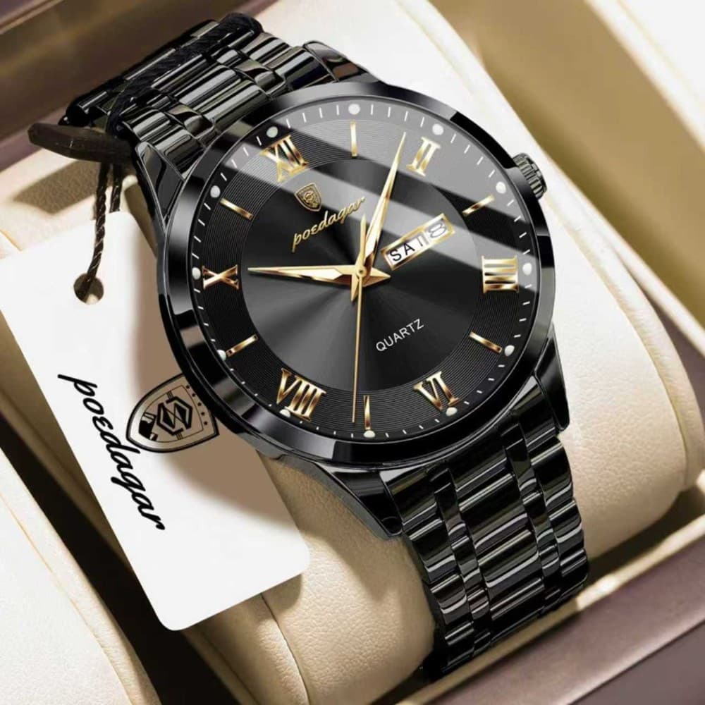 Poedagar 883 new Model Men's watch special discount unique design imported exclusive collection luxury fashion stainless steel waterproof quartz movement wrist-watch for Men