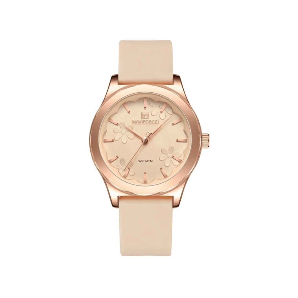 Naviforce Wristwatch Silicone Rubber Bracelet Casual for Women (NF5051)