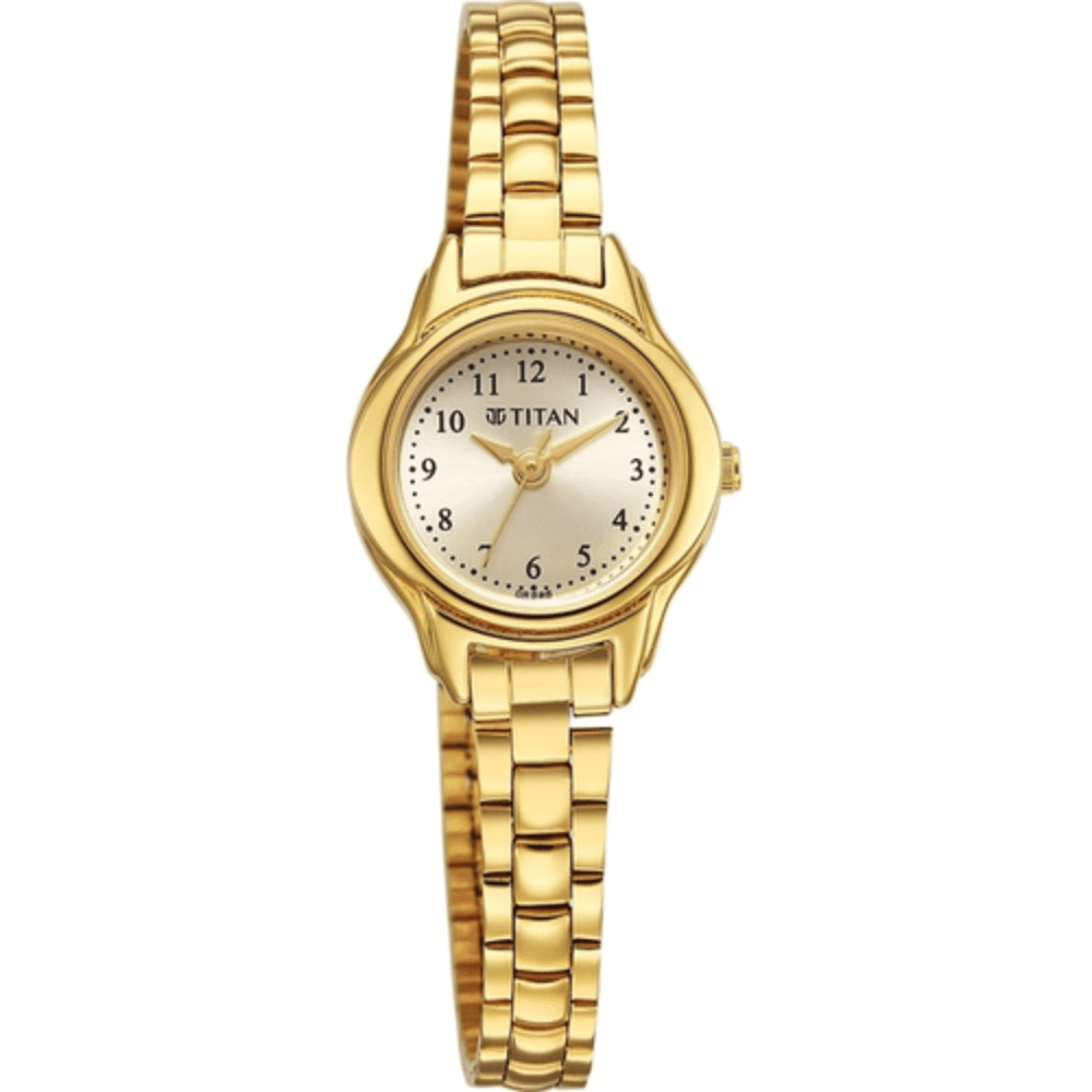 Titan Quartz Analog Stainless Steel Strap Watch for Women (2401YM08)