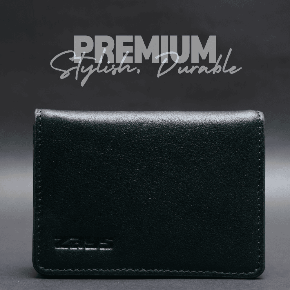 ZAYS Premium Leather Magnetic Card Holder – Slim & Eco-Friendly Mini Wallet for Unisex | Handmade, Secure, Compact & Stylish Design